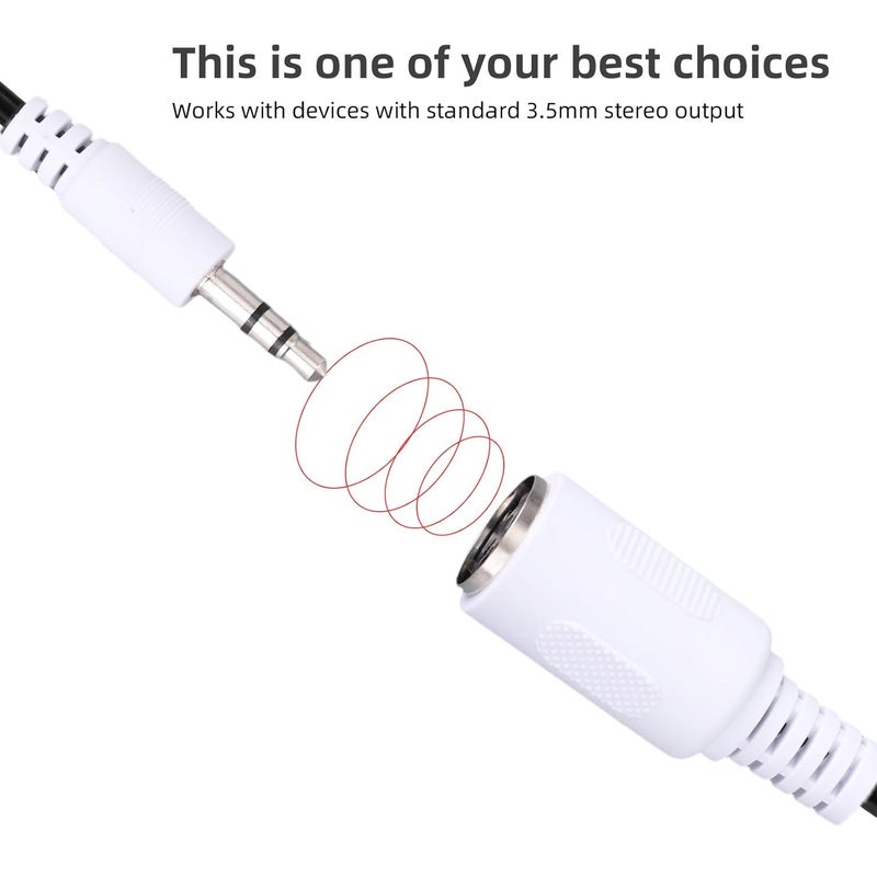 BTFO 2pcs Type-A MIDI to 3.5mm Adapter, 14" Breakout Cable MIDI Female to TRS 3.5mm Male Audio Converter Accessories for Keyboards Synths & DAWs - Image 5